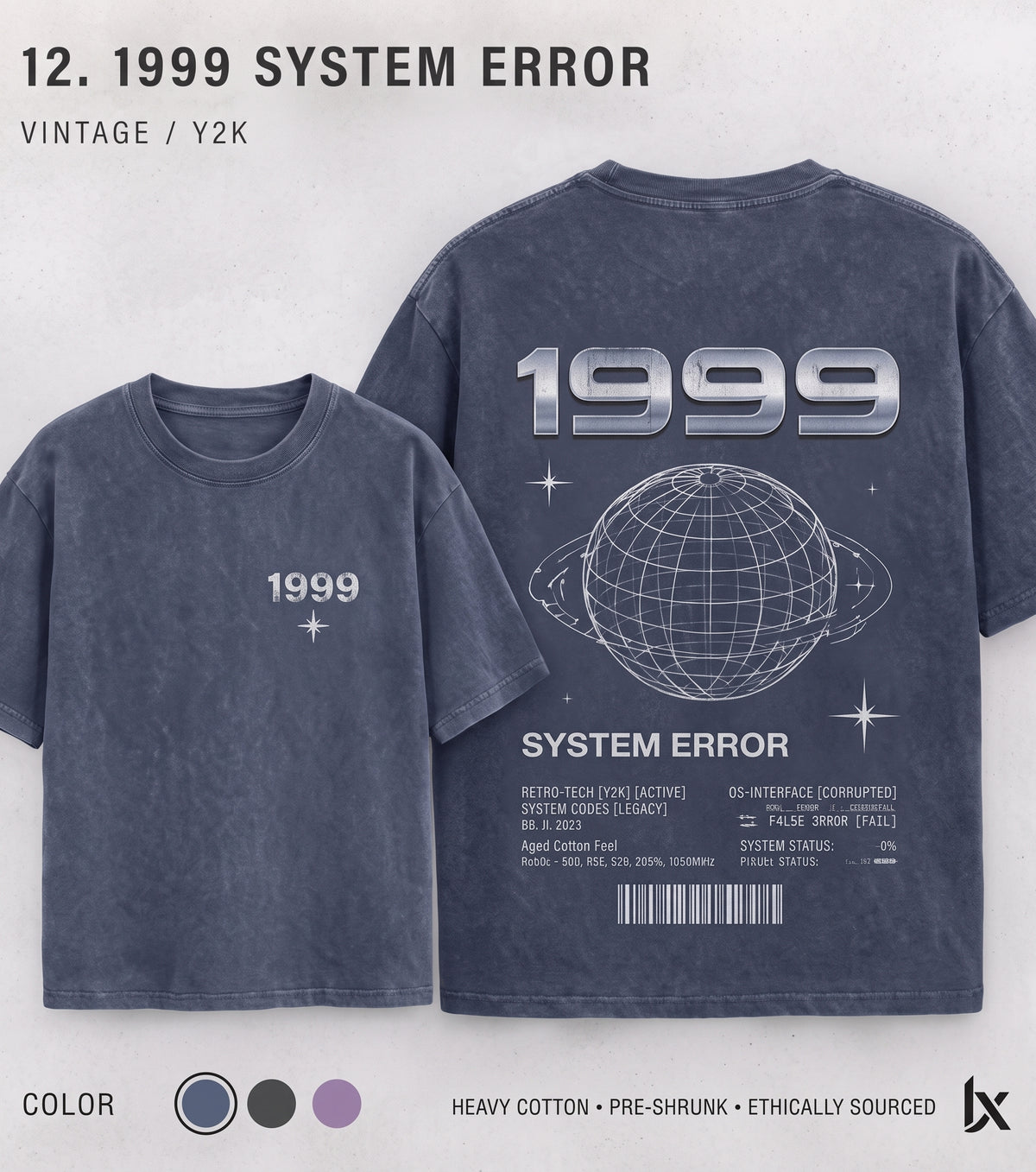 1999 System Error Retro-Tech T-Shirt