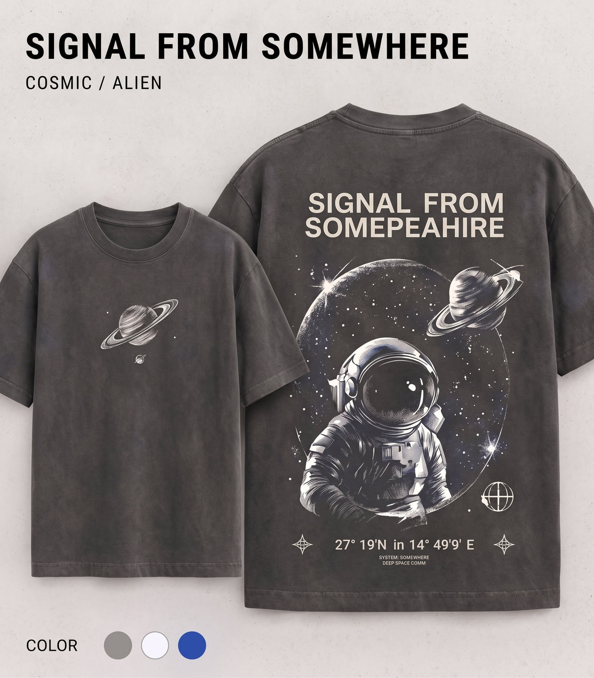 Signal From Somewhere Oversized T-Shirt