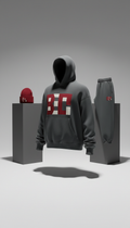 Boxy Hoodie With Sharp Typography