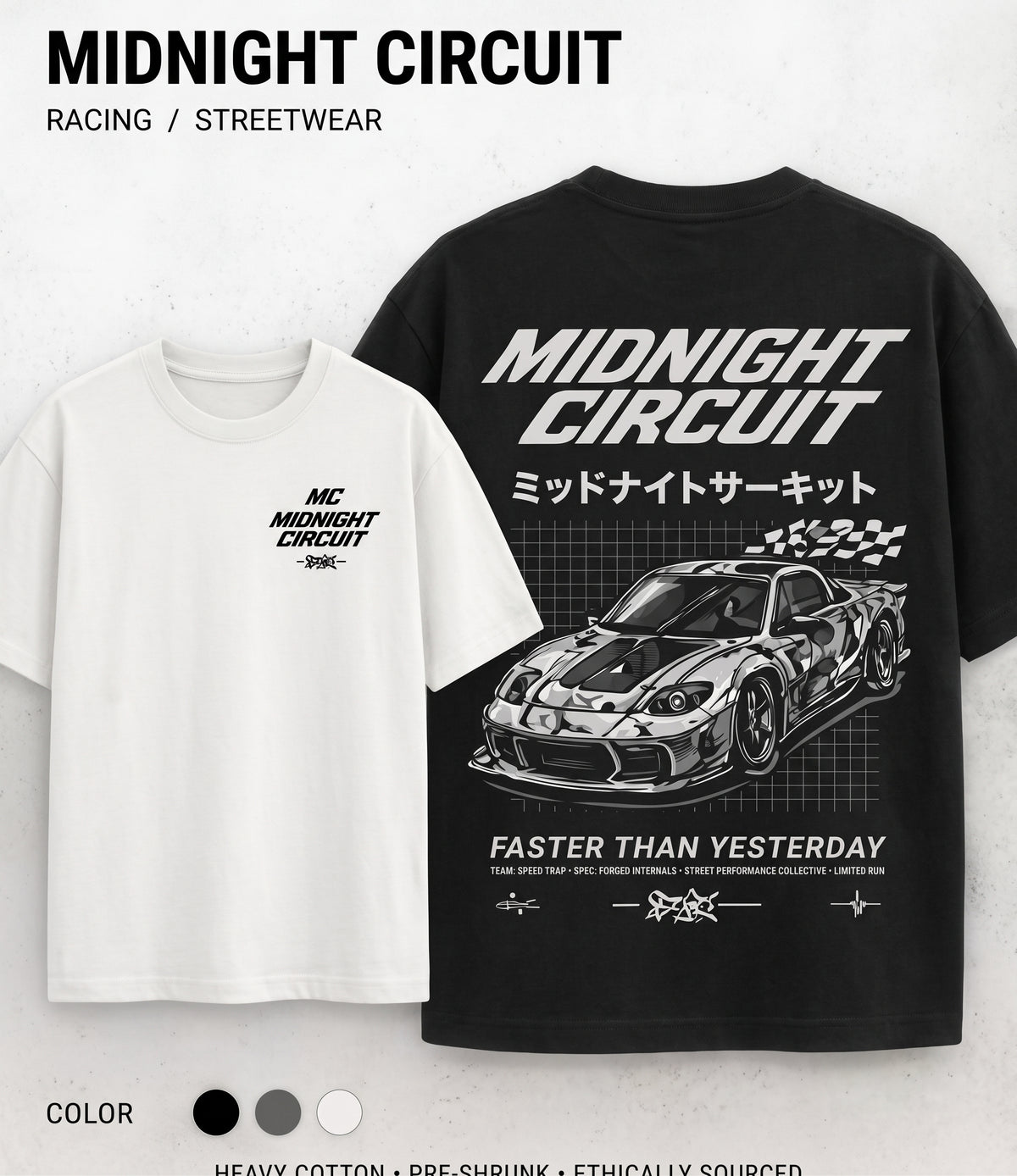Midnight Circuit JDM Streetwear T-Shirt
