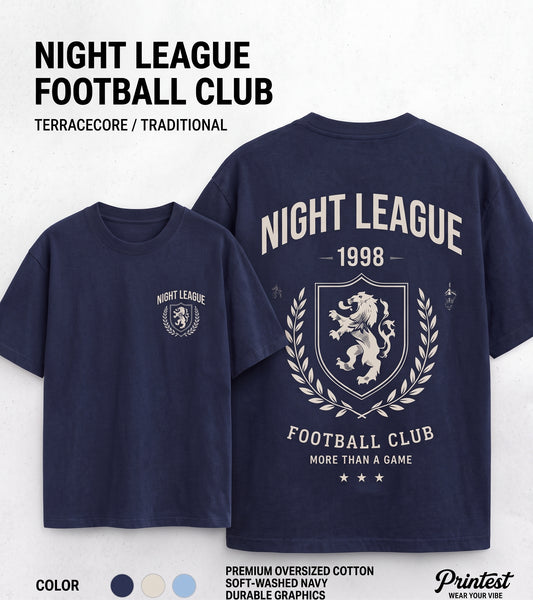 Night League Vintage Collegiate Football Club T-Shirt