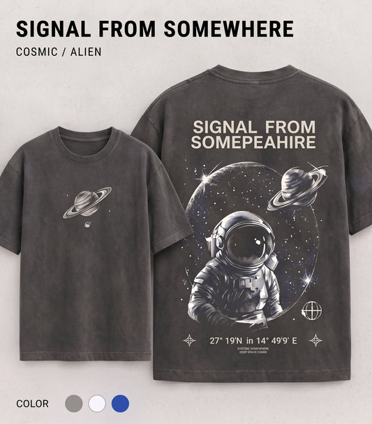 Signal From Somewhere Oversized T-Shirt
